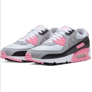 New Nike Air Max 90 women’s Pink white grey 8.5